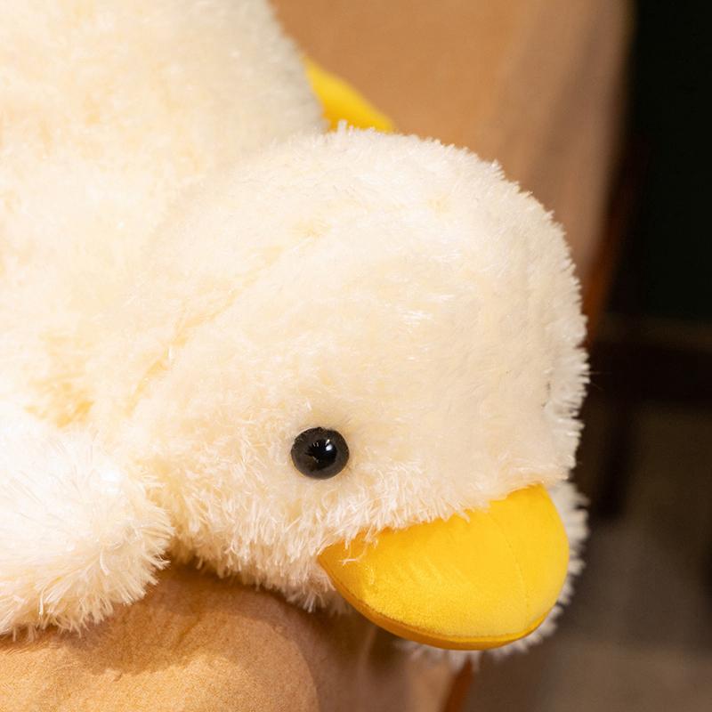 75cm Kawaii Weiße Ente Plüschtier Mehrere Größen Weiches Stofftier Flauschig Niedlich Schlafzimmerdekoration Geburtstagsgeschenk Plüschsammlung