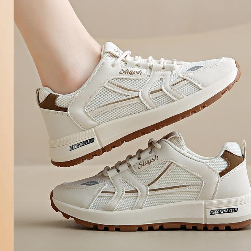 Designer Women's Casual Sneakers New Mesh Breathable Platform Shoes Outdoor Comfortable Soft Sole Running Shoes Tenis De Mujer