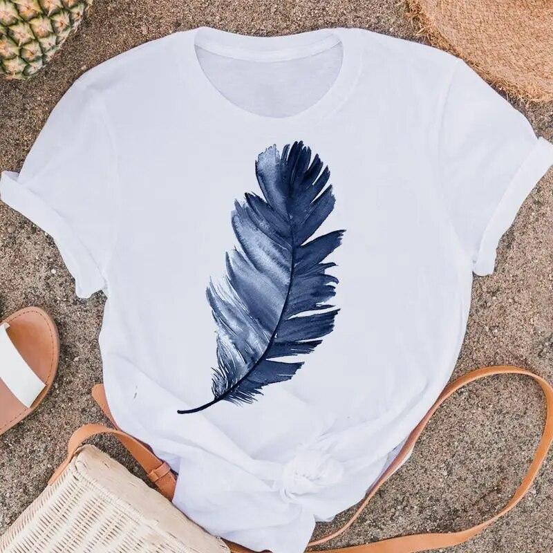 Женские футболки в стиле фламинго — фото 26