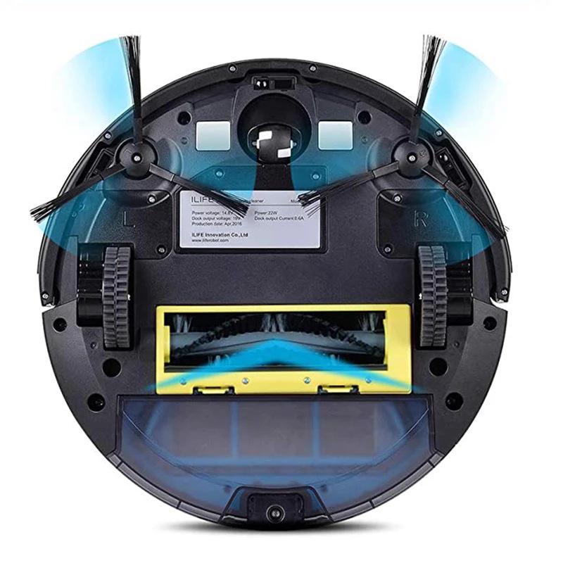 iLife A4 Series Robot Vacuum Accessories: Main Brush Cover, Side Brush, Filter, Mop (for A4S/A40/CEN550 Models)