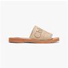 Chloe Chc23u188ef 26y Woody Logo Flat Mule Slippers
