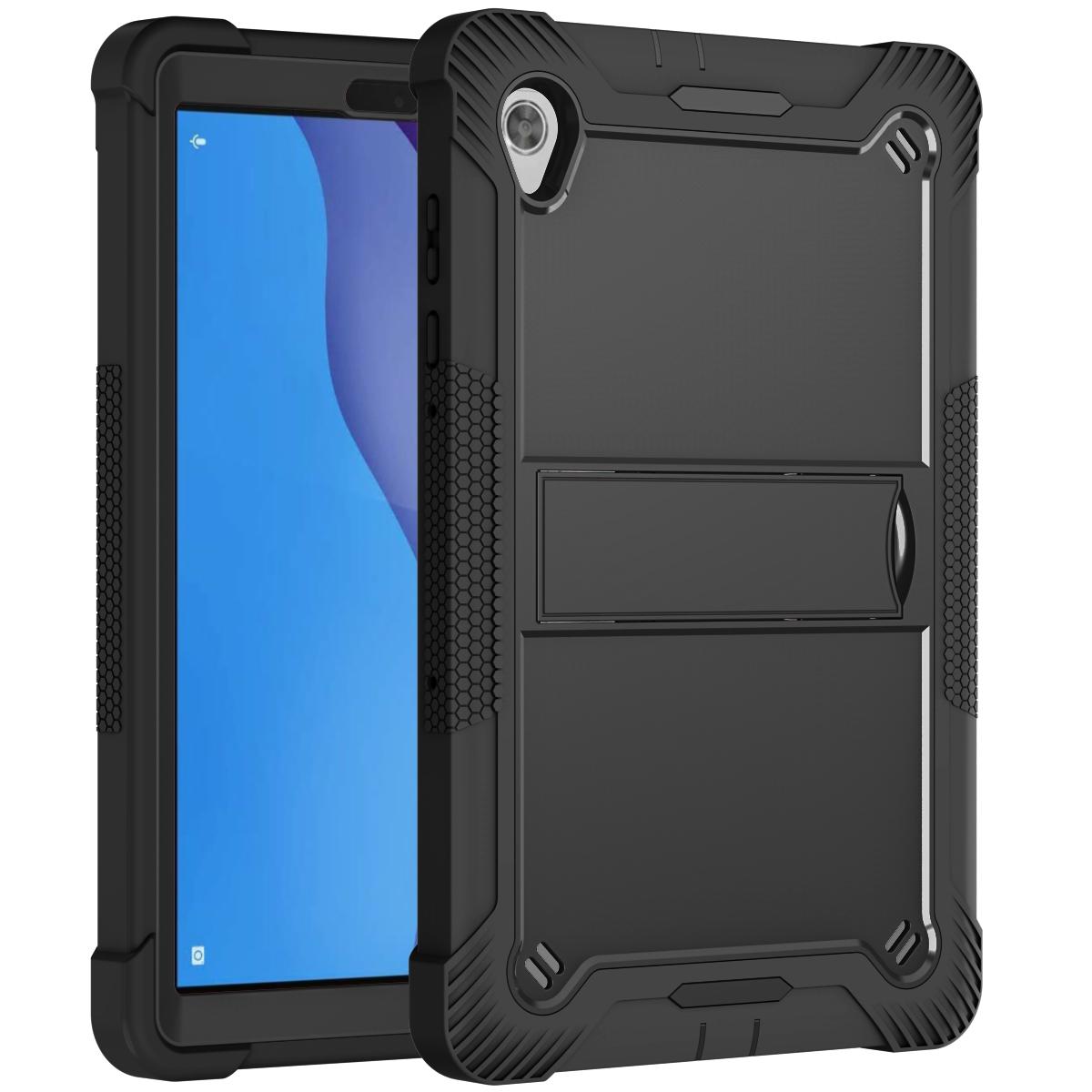 

Hybrid Case For Lenovo Tab M10 HD 2nd Gen 2020 10.1 inch TB-X306F TB-X306X Heavy Duty Armor Stand Cover Kids Funda Silicone PC M10 HD Gen2 TB-X306 чёрный