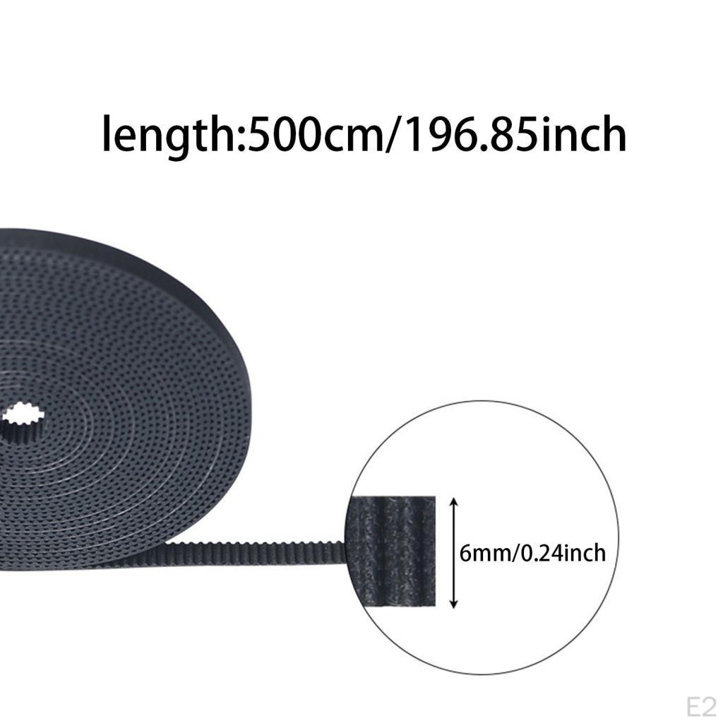 Open Timing Belt 3D Printing GT2 6mm Practical Wear Resistant Accessories Convenient Rubber