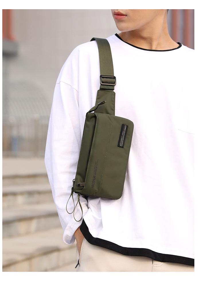 New Men's Trendy Multi-Functional Sports Waist and Chest Crossbody Bag
