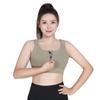 Plus Size Adjustable Sports Bra with Magic Tape Straps for High Impact Activities