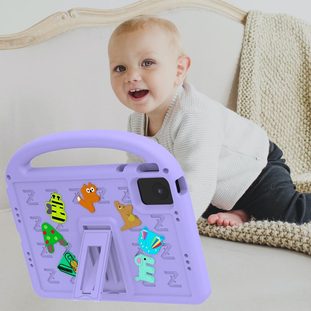 Lenovo Tab M11 Xiaoxin Pad 2024 11 polegadas TB-330FU TB-331FC Capa Infantil Segura Desenho Animado Letra Portátil Espuma EVA À Prova de Choque Suporte Capa para Tablet