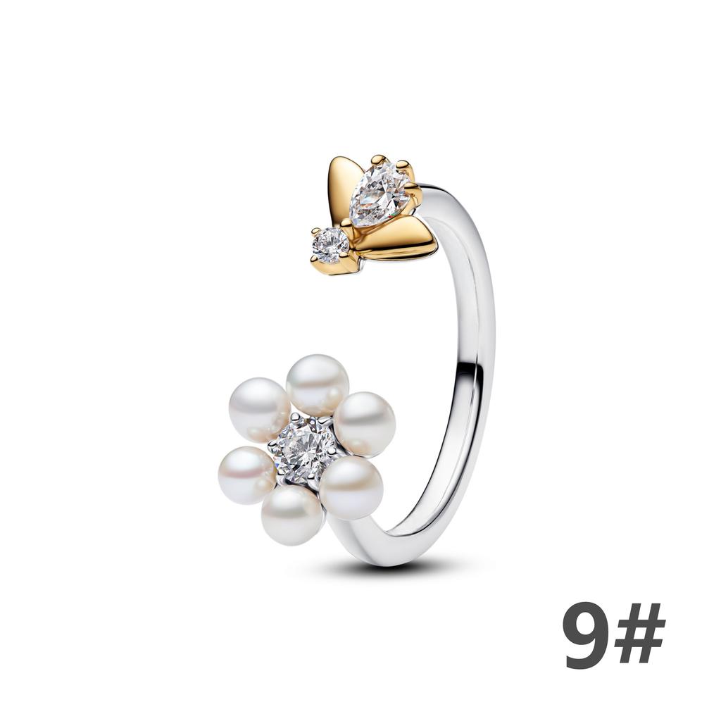 925 Silber Luxus Gold Sexy Schmetterling Ohrstecker Ringe Herz Schleife Stil Armband Anhänger Halskette Blume Frau Feinschmuck