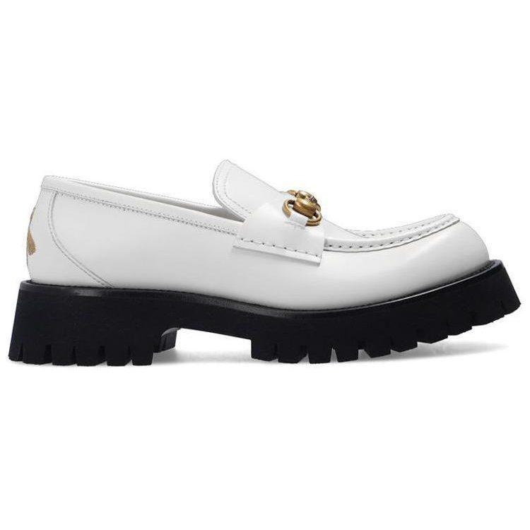 Gucci Horsebit Leather Women's Casual Shoes Women's White 577236 DS800 9050