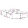 Storage Bed Frame in Sonoma Oak 120 x 200 cm