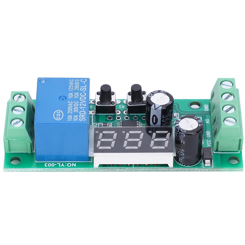 Voltage Detection Module Digital Display High Accuracy Relay Electronic Component DC12V Relay Module Voltage Detection Module