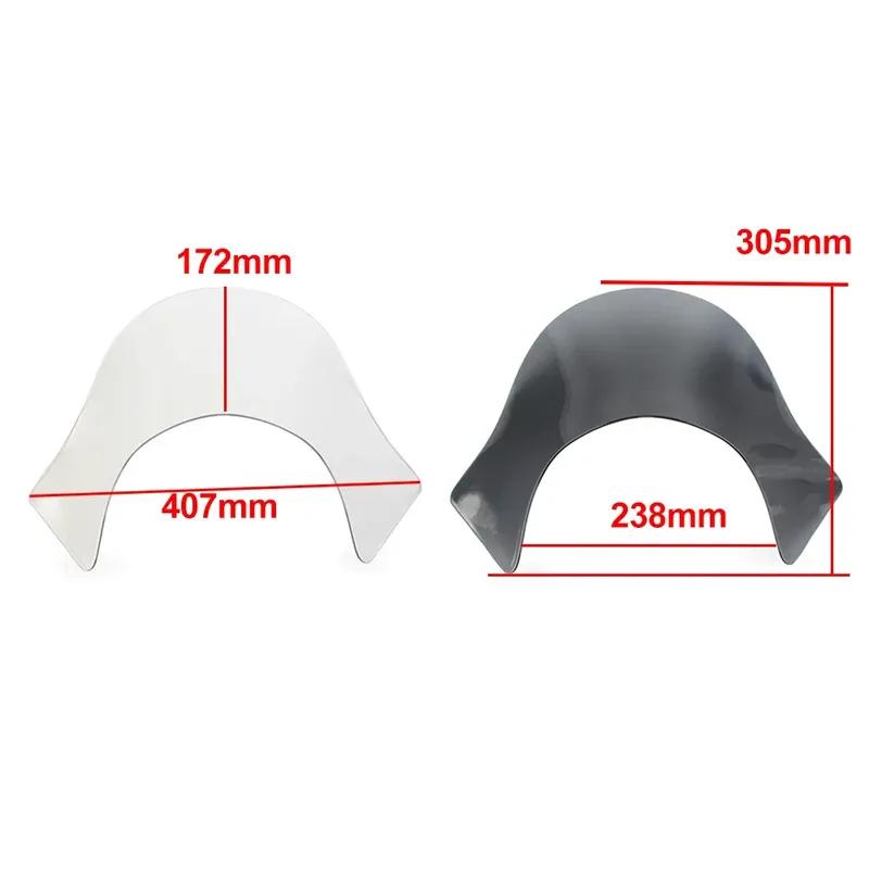 1pcs Motorbikes For Harley Dyna Sportster Softail Motorcycle Laminar Smoked Lip Windshield Windscreen Shield Accessories