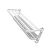 Foldable Towel Shelf with Hooks Towel Bars Punch Free Integrated Wall Mounted Space Aluminum Bathroom Towel Rack