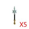 MOC Building Blocks Medieval Military Solider Figures Knights Weapons Accessories Helmet Sword Spear Bow Axe Mini Bricks Toys