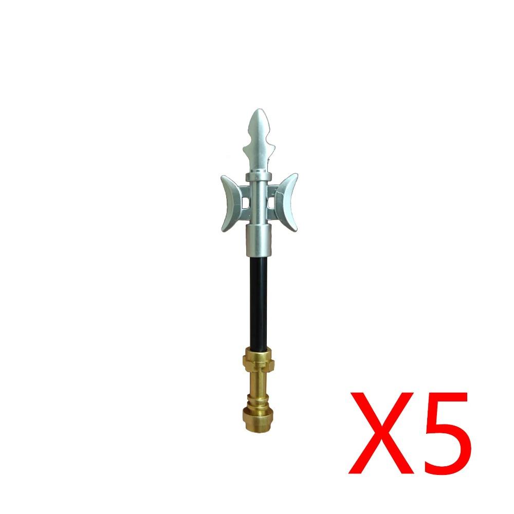 MOC Building Blocks Medieval Military Solider Figures Knights Weapons Accessories Helmet Sword Spear Bow Axe Mini Bricks Toys