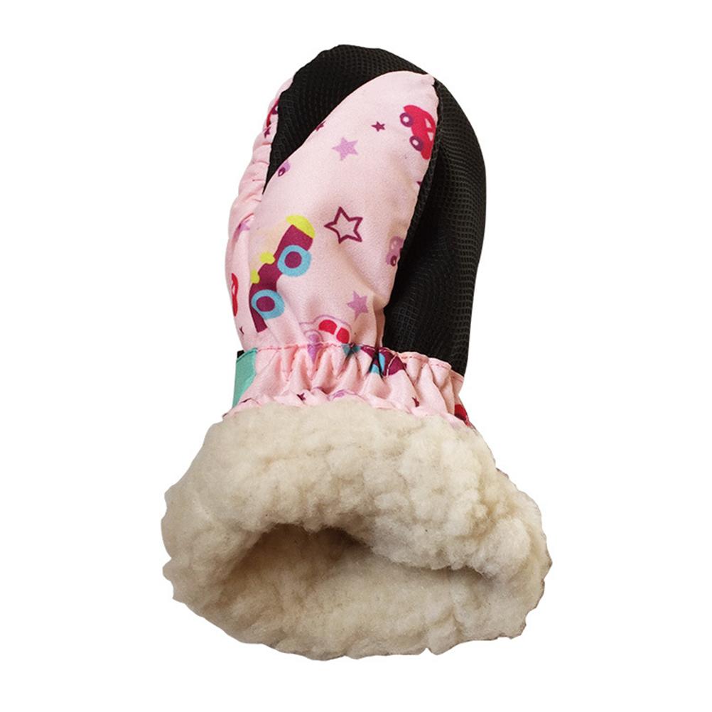 Muffole di Natale per Bambini Foderate in Pile Impermeabili Antiscivolo Guanti Invernali Caldi Guanti da Sci Regali per Bambini e Bambine Età 2 4