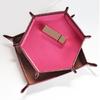 Fashion PU Leather Storage Tray Jewelry Storage Dish Desk Accessory Tray Suitable For Watches And Small Items