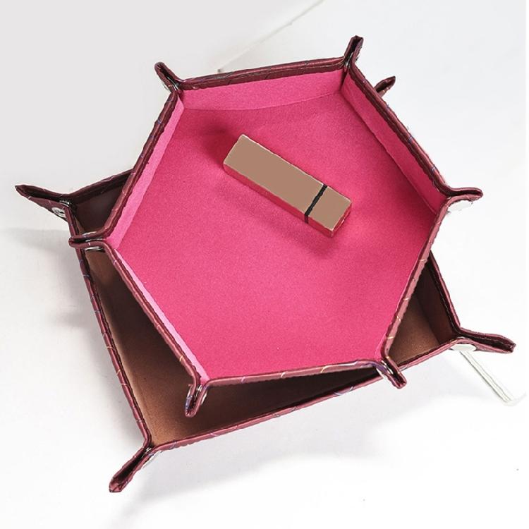 Fashion PU Leather Storage Tray Jewelry Storage Dish Desk Accessory Tray Suitable For Watches And Small Items