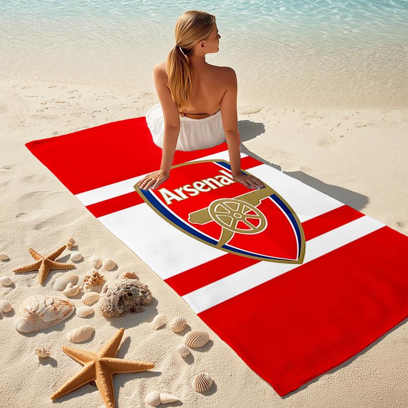 1pc A-Arsenal Beach Towel, Comfortable and Thick, and Swimming/Bath/Picnic/Camping Towel, Suitable for Seaside Beaches