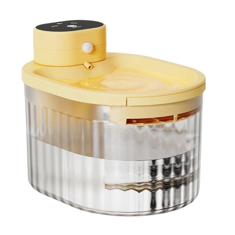 Cats Water Fountains Dogs Water Dispenser Big Capacity Super Mute Automatic Low Noise Waterer жёлтый
