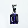20.05 Ct Natural Blue Sapphire Emerald 925 Sterling Silver Pendant