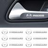 2025 Heißes Auto Metallemblem Wischeraufkleber Reflektierende Dekoraufkleber für Mazda 2 Mazda 3 MS Mazda 6 CX-5 CX3 Zubehör