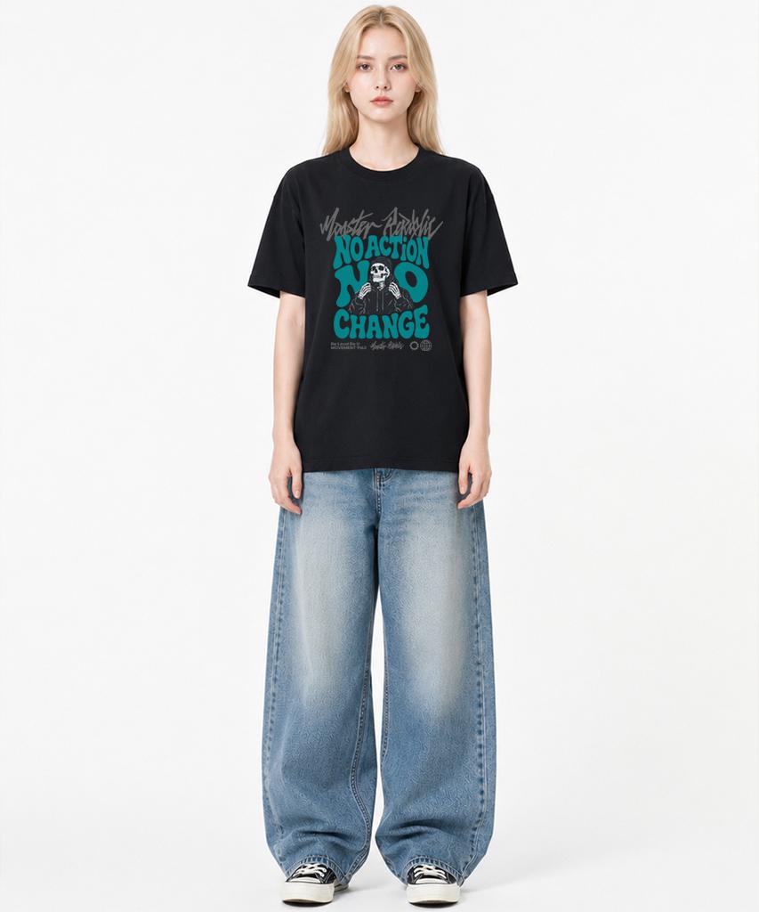 MONSTER REPUBLIC No Change Mint T-Shirt Black_9163