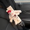 Rabbit Car Seatbelt Shoulder Pad Anti-Neck Strain Protective Cover Car Decoration Cute Plush for Girls Car Interior
