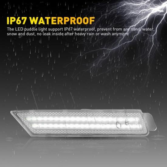 2 Peças LED Luz Marcadora Lateral do Para-choque Fumê Conjunto Dianteiro Para 2010-2015 Chevy Camaro