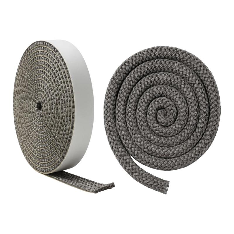 

High Temperature Resistant Gasket Rope Replacement Fireplaces Sealing Rope for Wood Stove Door Sealing Easy to Use 1