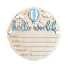 Wooden Baby Birth Announcement Plaque With Customizable Name And Date For Nursery Decoration