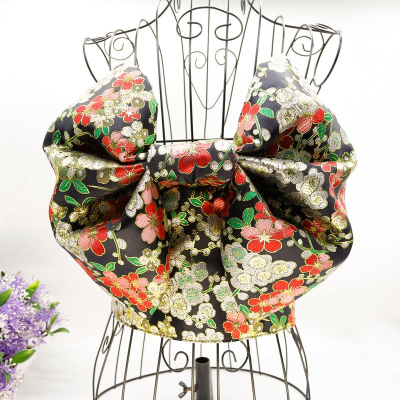 

Японский пояс оби юката с кружевным корсетом и бантом - парчовая жаккардовая ткань, несколько стилей