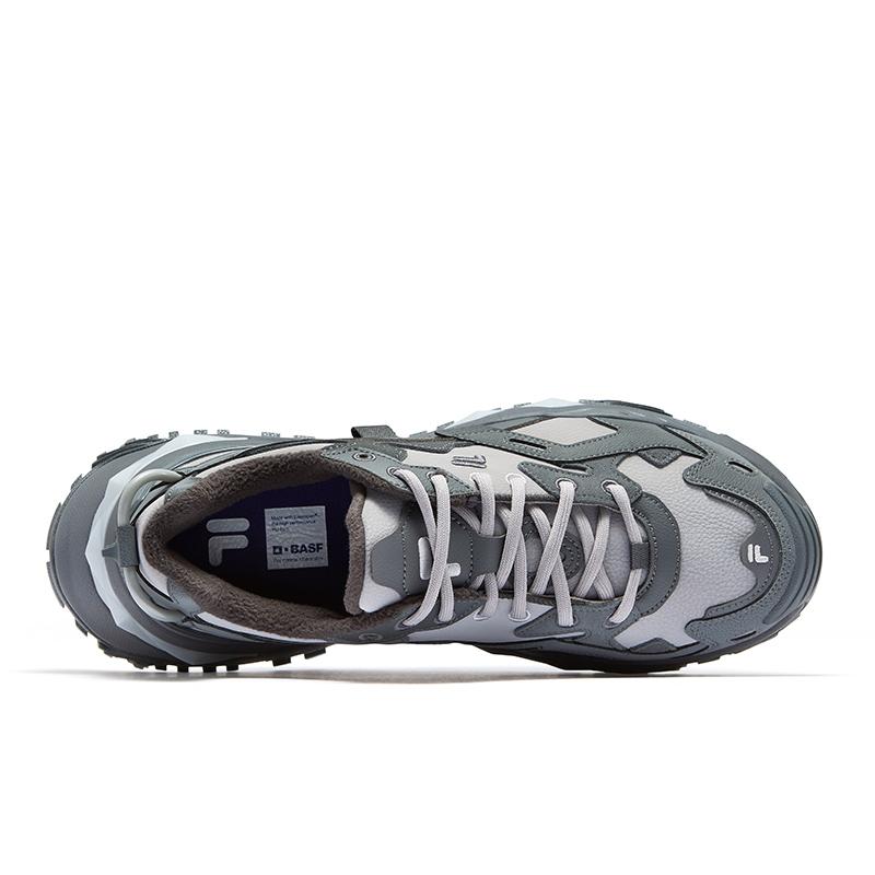 Fila Fusion Bianco We Hard Candy Comfortable Versatile Height Increasing Warm Dad Shoes Men Sneakers Shadow-Black Gray T12M531009FDA