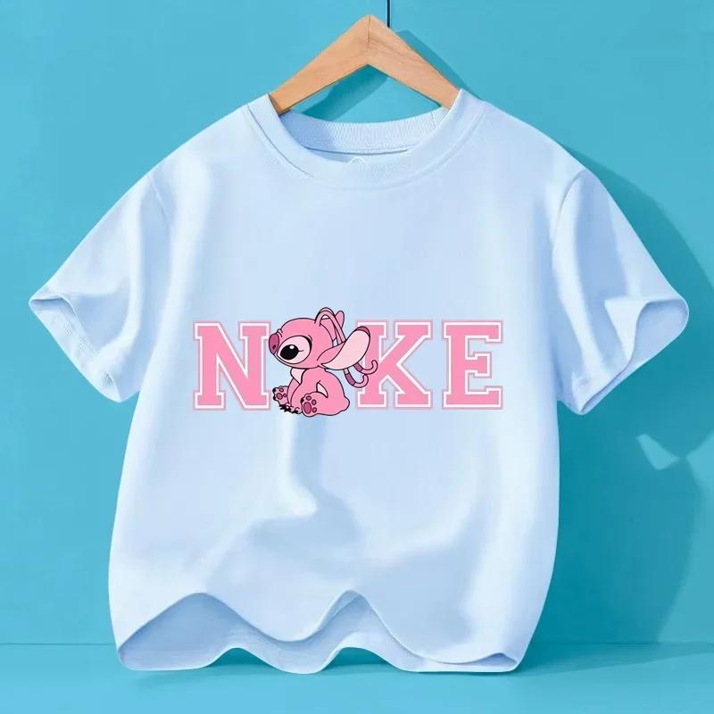 Anime Pattern Summer Girls and Boys Fashion Short Sleeved T-shirt Top