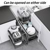 Corner Pull Basket Adjustment Storage Holders Organization Kitchen Tableware Racks Modern Storage Pull Baskets Home Accessories