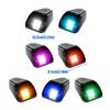 Motorcycle Truck Roof V Light for Pickup Custom Builds, Solar Powered 12 LED Marker Lamp, Black ABS PC Housing, Single Light Pack
