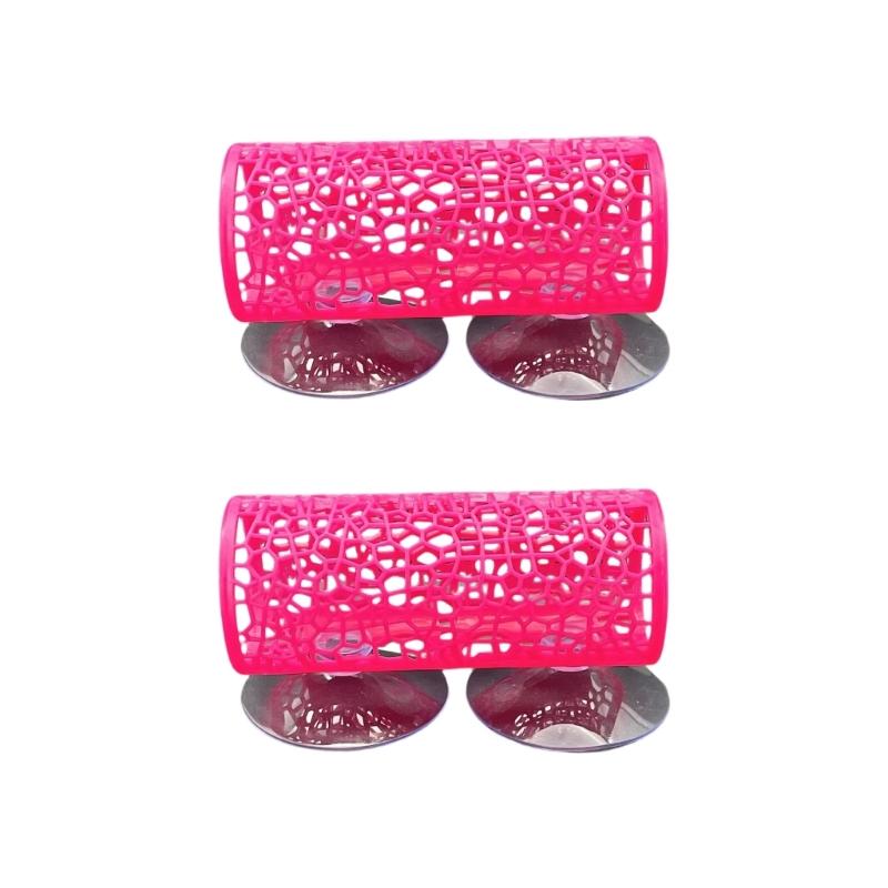 2Pcs Fishtanks Tunnel Hideouts Decoration Safe Plastic Suction Cup Shelter Cave For Fish Shrimp Habitats Accessories