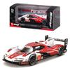 Bburago Porsche 963 Diecast Model Finished Product 1/43 #6 White/Red / Car, 18-38319 (#6)