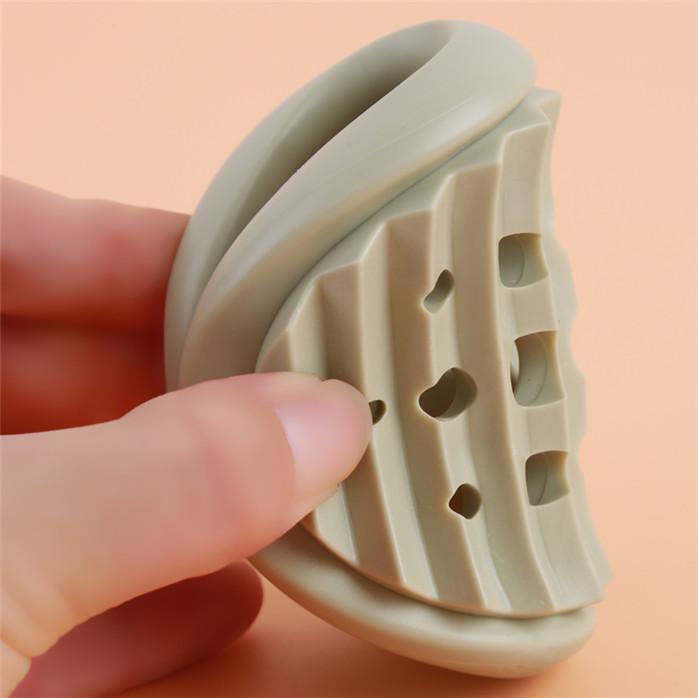 Silicone Soap Dish Storage Holder Tray Drain Soap Box Bathroom Accessories