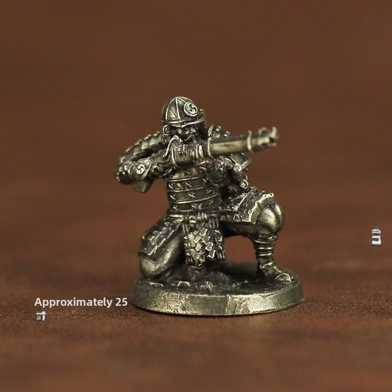 New Metal Chess Piece Samurai Ninja Ancient Soldier Model Toy Desktop Game Gift Display Piece Static Action Figure Collectible