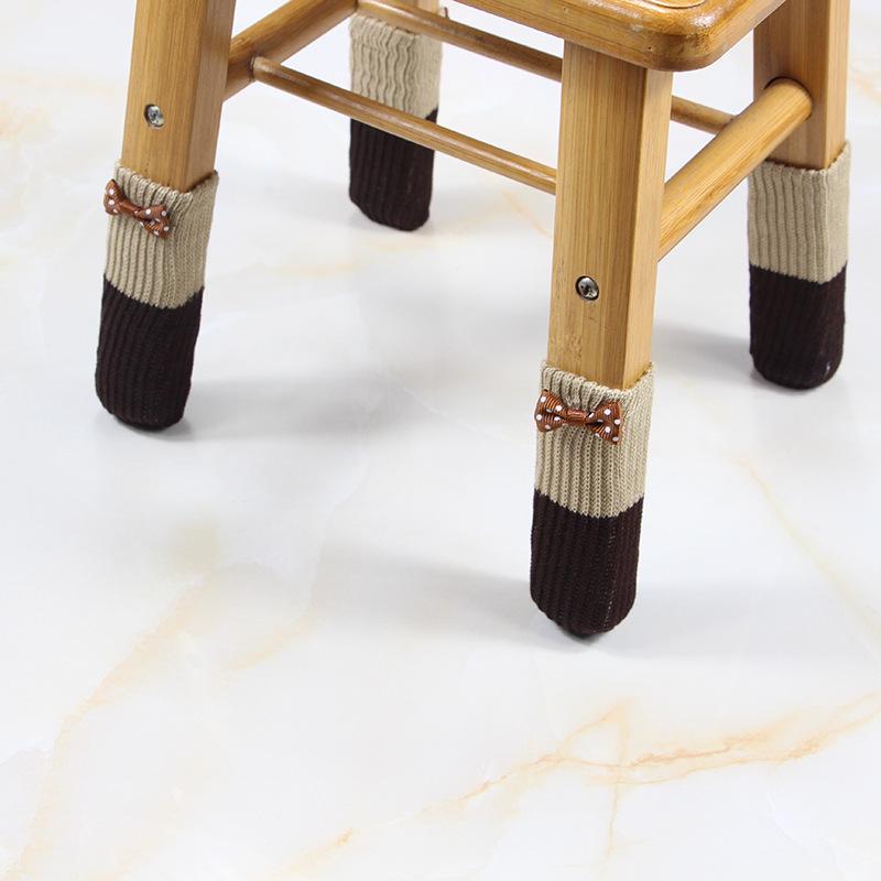 Double-Layer Knitted Furniture Leg Covers - Thick, Wear-Resistant & Floor-Protective for Chairs and Tables