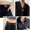 2 Sets Adjustable Star Button Pant Waist Tightener Waist Buckle Sets No Sew and No Tools Detachable Decorative Buttons for Pants