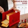 Rectangle Bread Slicer Cutter Mold Toast Loaf Cutting Pro Bread Slicer Cutter Mold Maker Slicing Guide Loaf Kitchen Tools Ship