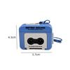 Retro Tape Recorder Keychain Mini Recording Music Box Pendant Keyring Backpack Ornament Birthday Couple Gift