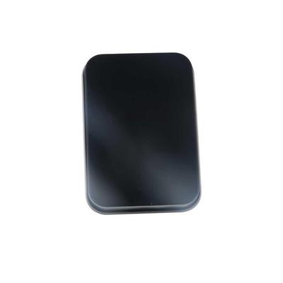 Multicolor Tin Box with Clear Window Lid Rectangular Jewelry Box Nail Art Display Case Empty Candy Package Metal Box