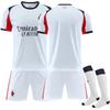 2025-26 AC Milan Away Sport Training Jersey Set with Socks Teens Kids Adults Football Kits