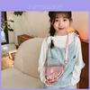 Fashionable Glossy Mini Children's Crossbody Bag Lightweight Pu Shoulder Bag For Kids