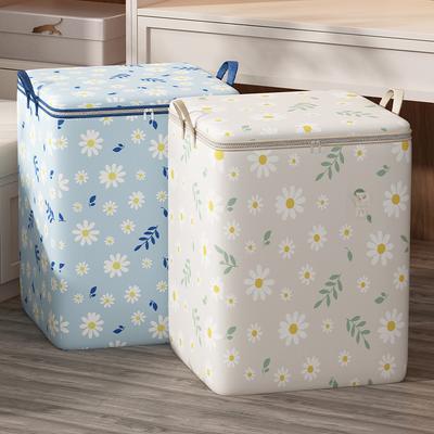 Large Quilt Storage Bags, Thickened Clothes Storage Bags with Zipper, Foldable Storage Containers for Moving, Bedding, Comforters, Blankets