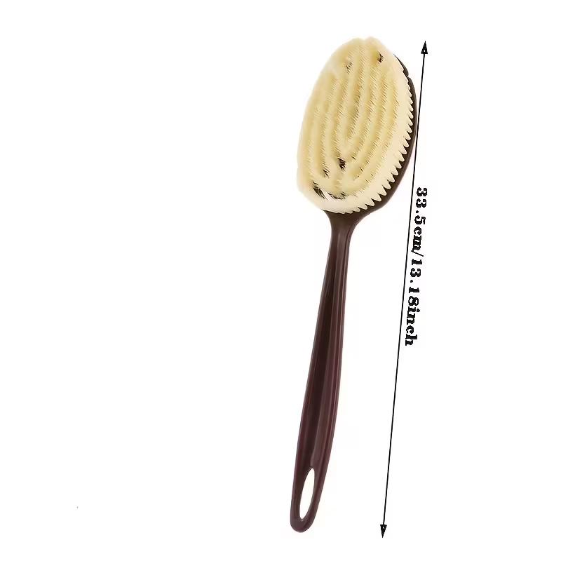 Bath brush, body scrubber, long-handled body brush, household dry brush, soft bristles for back scrubbing, bath brush