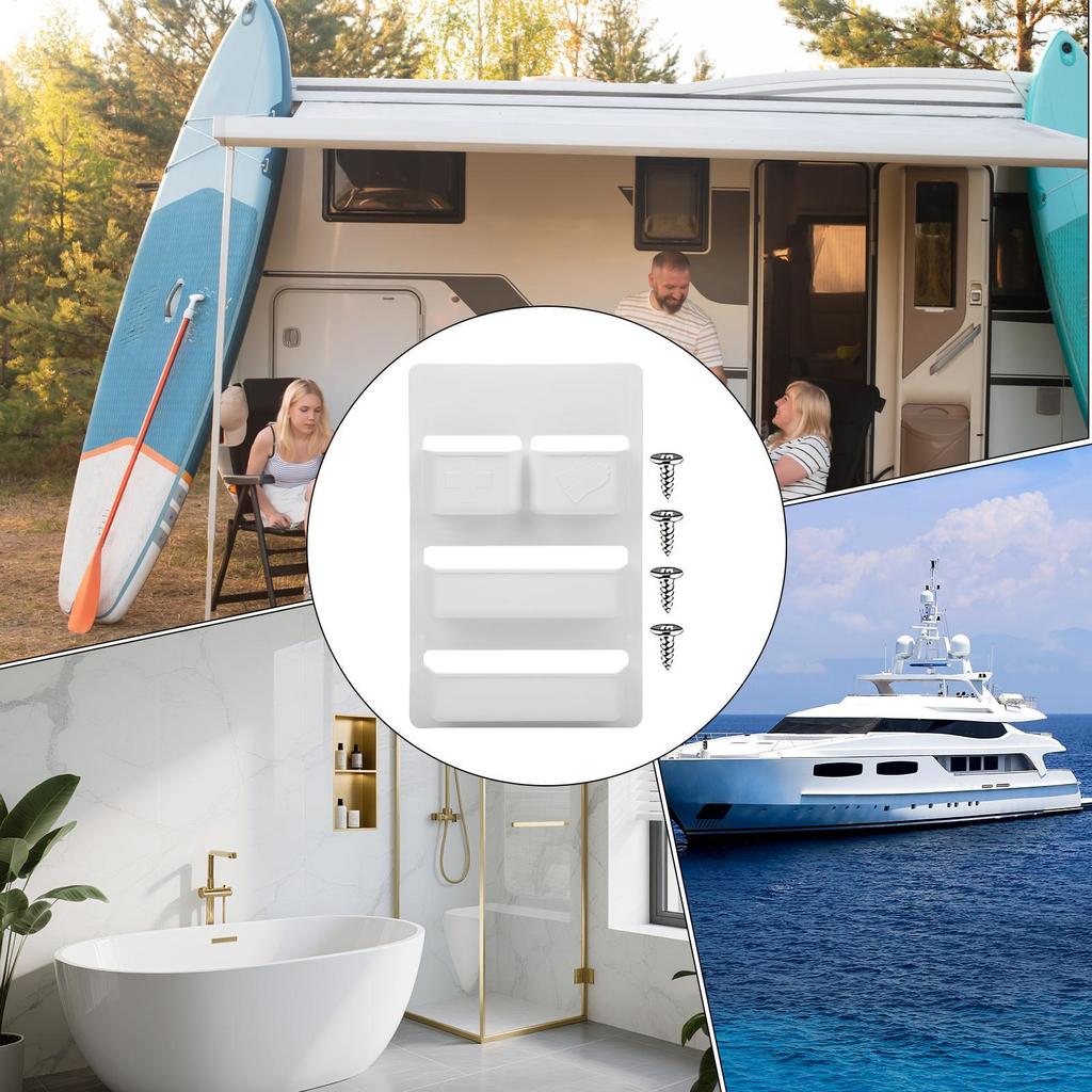 Camper Door Organizer Wall-Mounted Boat Storage Caravan Wall Organizer Box For Road Trips Outdoor Enthusiasts Travel Trailer