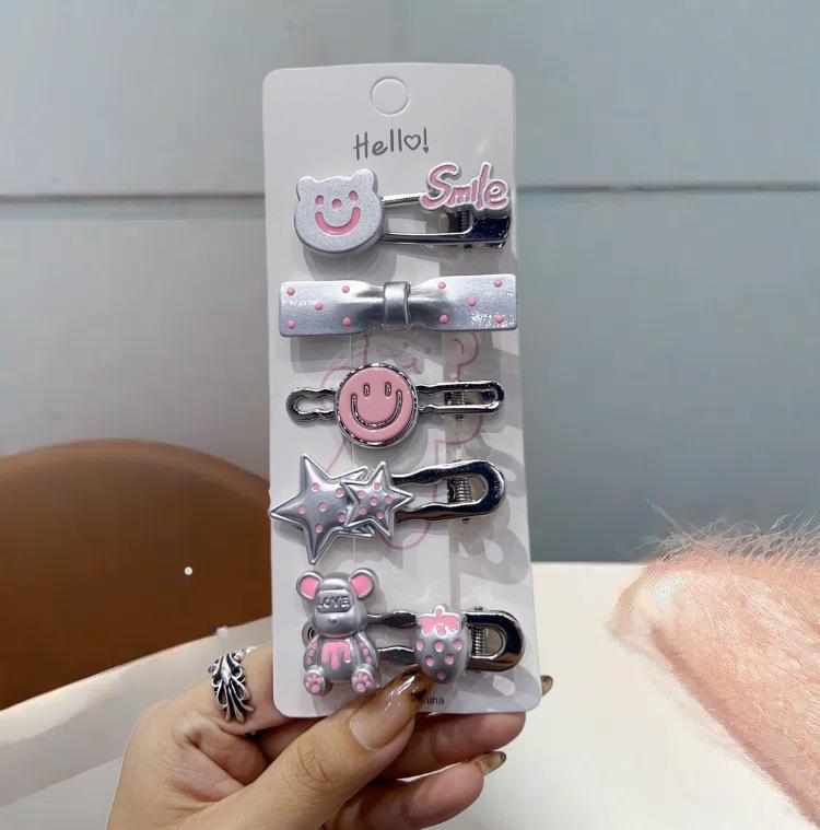 Children'S Hairpin Bag Cloth, Duck Bill Clip Cloth, Bow Root, Princess Hairpin, Cute Little Flower Girl Hair Accessories